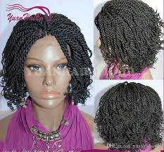 For example the classic variant of a french braid can pull your hair away from your face and thus accentuate your eyes. Hot Selling Short Kinky Twist Braided Lace Front Wigs Full Hand Tied Synthetic Hair Wigs With Curly Tips For African Americans Big Hair Wigs Full Lace Wigs Under 200 From Yuanhaibowig 40 21