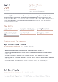 Before you start writing your teacher resume, refer to these tips given here as well as resume samples so that the entire process is easy and you don't miss the latest trends in resume followed by the. High School Teacher Resume Example With Content Sample Craftmycv