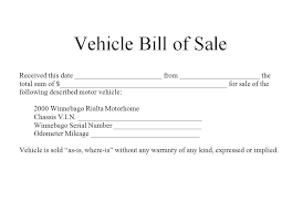Bill Sale Car New Of General Template Vehicle Alberta Free
