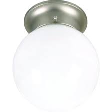 Buy led flush ceiling light and get the best deals at the lowest prices on ebay! Generic 6 In 1 Light Globe Flush Mount Ceiling Light Fixture Brushed Nickel Hd Supply
