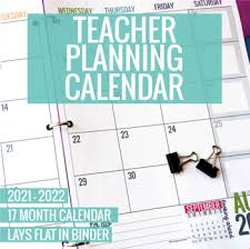 With this feature users can customize the calendar to meet out their specific requirement. 2021 2022 Printable Teacher Planning Calendar Template By Kindergartenworks