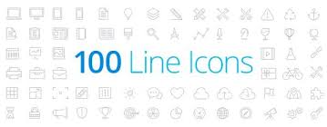 100 Free Line Style Icons