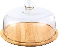 Dessert Plate Cake Stand With Dome Lid
