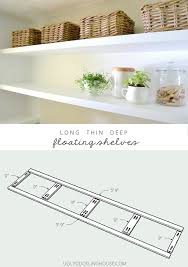 Deep Floating Shelves