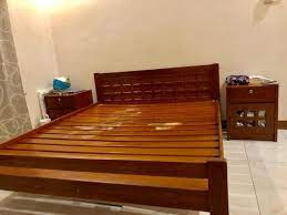 narra bed frame w 2 narra side tables