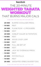 this 20 minute weighted tabata workout