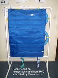 Homemade Pocket Chart Stand Made From Pvc Pipe For Extra