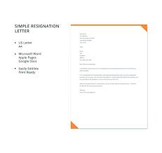 34 Resignation Letter Word Templates Free Premium Templates