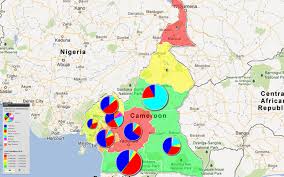 Cameroon Map Of Map Of Cameroon Religious Diversity By