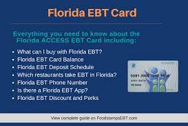 florida ebt card 2021 guide food