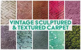 vine sculptured textured carpets