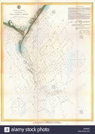 U S Coast Survey Chart Or Map Of The Carolina Coast Stock