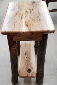 Rustic Hickory Chairside End Table