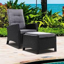 Sun Lounge Recliner Chair Wicker Lounge