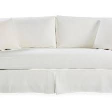 Brenalee Pearl White Fabric Slipcover Sofa