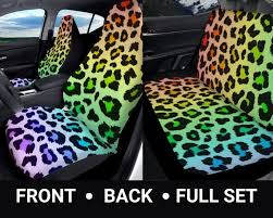 Tie Dye Rainbow Car Seat Covers Cute