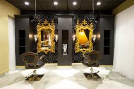 Hair Salon Black Walls Salon Decor