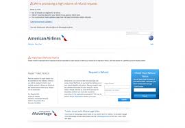how to get an american airlines refund
