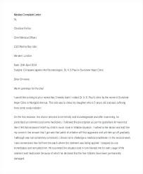 Medical Complaint Letter Template Derbytelegraph Co