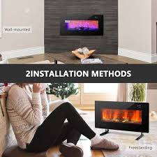 36 Electric Fireplace With 7 Realistic