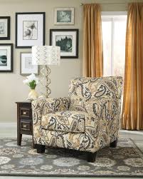 Gorgeous Paisley Print Accent Chair In