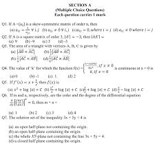 Cbse Class 12 Mathematics Sample Paper