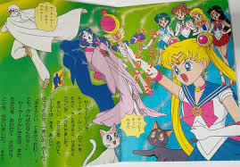 Set of 2 1993 Anime Sailor Moon used picture books 