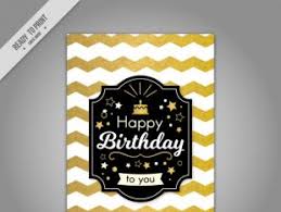 Free for commercial use no attribution required high quality images. Black And Golden Birthday Card Free Vectors Ui Download