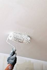 painting popcorn ceiling