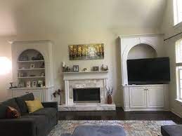 Balance Fireplace With Tv Beside It On