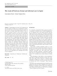 term apers aper on sociology of religion the workplace topics full size of the trade off between formal and informal care in spain e2 80 93