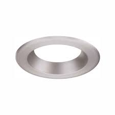 Envirolite 6 In Decorative Brushed Nickel Trim Ring For Led Recessed Light With Trim Ring Evlt6741bn The Home Depot