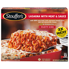 meat lasagna party size frozen entree
