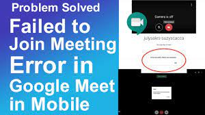 **not all features available for free users. Failed To Join Meeting Error In Google Meet App Problem Solved Youtube