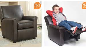 leather children s recliner armchair