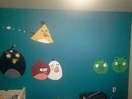 angry bird room for little boy painted
