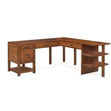 Shop our best selection of craftsman & mission style home and office desks to reflect your style and inspire your home. Wakefield L Shaped Corner Computer Desk Amish Oak Furniture Mattress Store