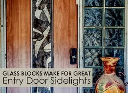 Entry Door Sidelights Glass Block Windows