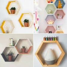 Hexagon Shelf Honeycomb Wall