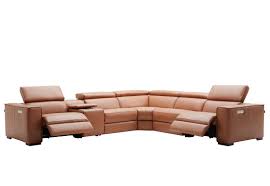 caramel power recliner sectional sofa