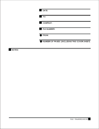 fax cover sheet exle
