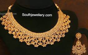 malabar gold uncut diamond necklace