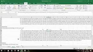 written reports in excel part