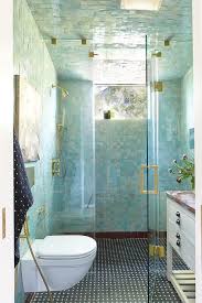 Blue Glass Tile Shower Design Ideas