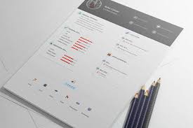 Professional resume template Free Vector