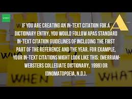 Apa Format In Text Citation Online Dictionary   Cover Letter Templates SlideShare Image titled Cite a Dictionary Step   