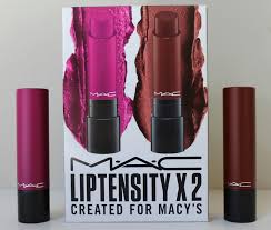 mac 2 piece liptensity lipstick set