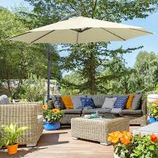 Outsunny Offset Umbrella Home Depot Φ10