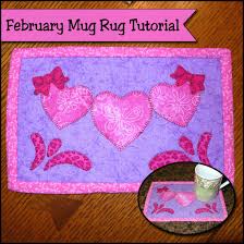 february mug rug tutorial swishes and