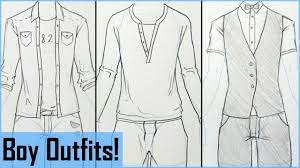 Anime boy clothes drawing at getdrawings | free download. How To Draw Manga Boy Outfits Youtube